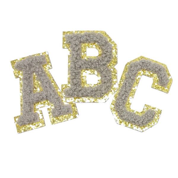 Mea Living Buchstabensticker "A" grau/gold Glitter VIP-Rabatte