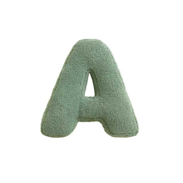 Mea Living Buchstabenkissen "A" grün