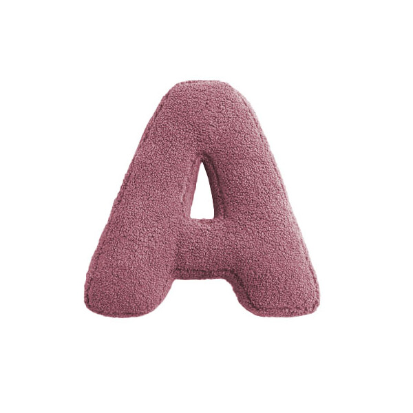 Mea Living Buchstabenkissen "A" rose