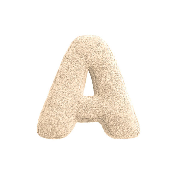Mea Living Buchstabenkissen "A" wollweiss