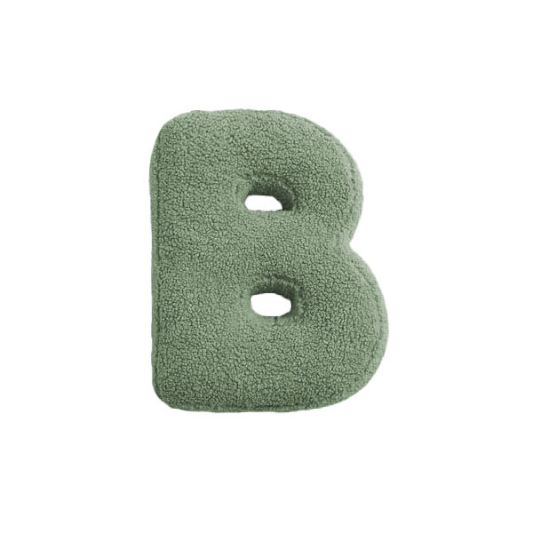 Mea Living Buchstabenkissen "B" grün
