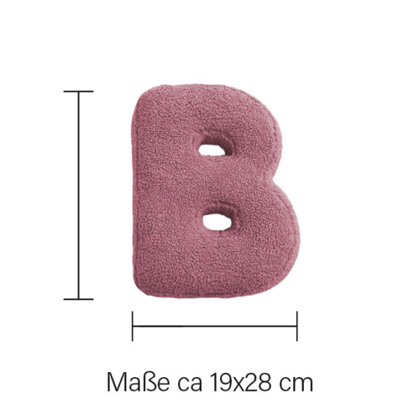 Mea Living Buchstabenkissen "B" rose Meist gekauft