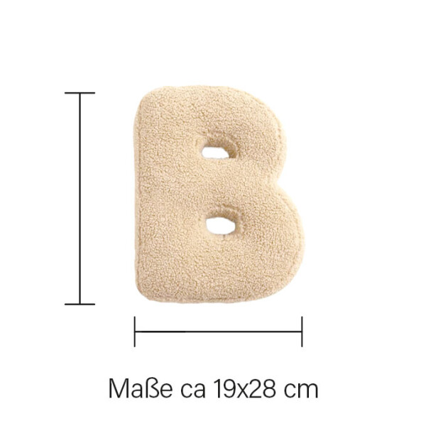 Mea Living Buchstabenkissen "B" wollweiss Blitzverkäufe