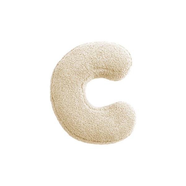 Mea Living Buchstabenkissen "C" wollweiss