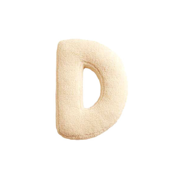Mea Living Buchstabenkissen "D" wollweiss