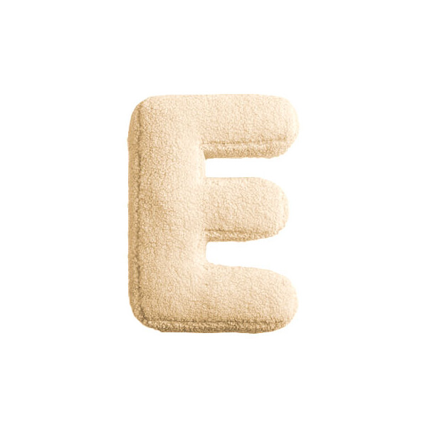 Mea Living Buchstabenkissen "E" wollweiss