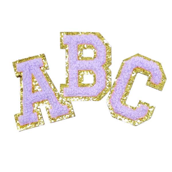 Mea Living Buchstabensticker "E" flieder/gold Glitter Jubiläumsangebot