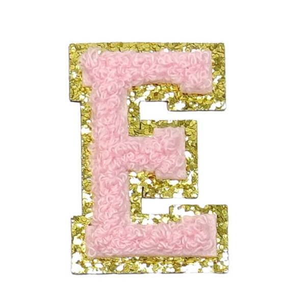 Mea Living Buchstabensticker "E" rosa/gold Glitter