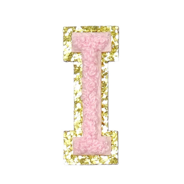 Mea Living Buchstabensticker "I" rosa/gold Glitter