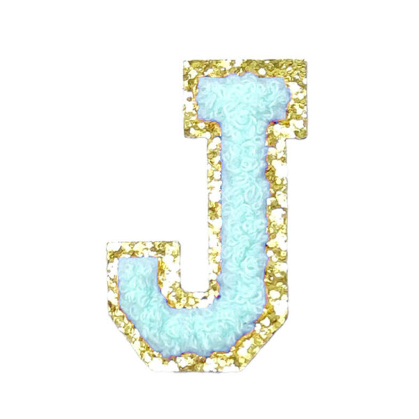 Mea Living Buchstabensticker "J" mint/gold Glitter