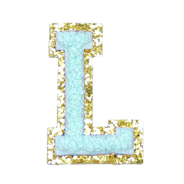 Mea Living Buchstabensticker "L" mint/gold Glitter