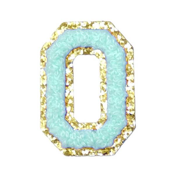 Mea Living Buchstabensticker "O" mint/gold Glitter