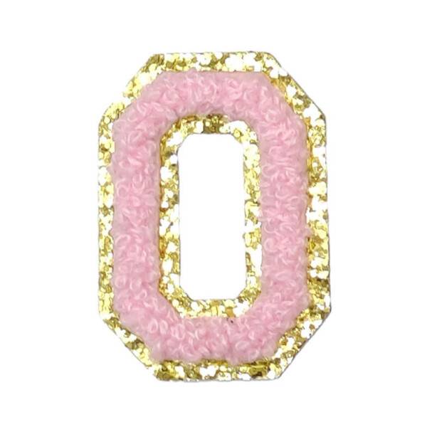 Mea Living Buchstabensticker "O" rosa/gold Glitter
