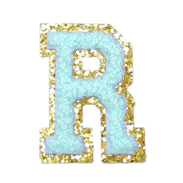 Mea Living Buchstabensticker "R" mint/gold Glitter
