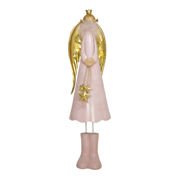 Mea Living Engel Bianca stehend 36 cm rosa/gold Flash Sale