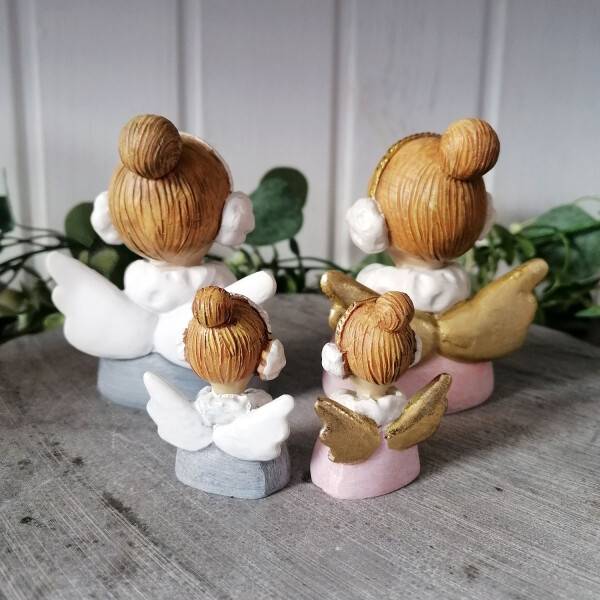 Mea Living Engel Kim grau/weiß 8 cm x 4,5 cm x 9,5 cm Preisnachlass