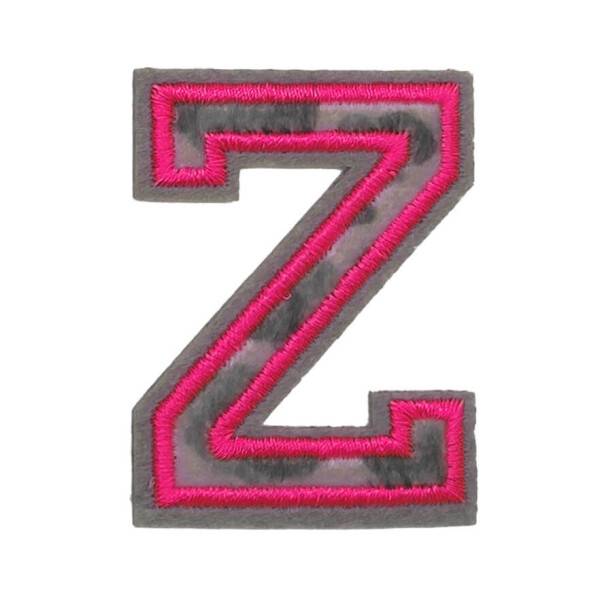 Mea Living Bügelpatch "Z" Leo-Muster neonpink Top Angebot