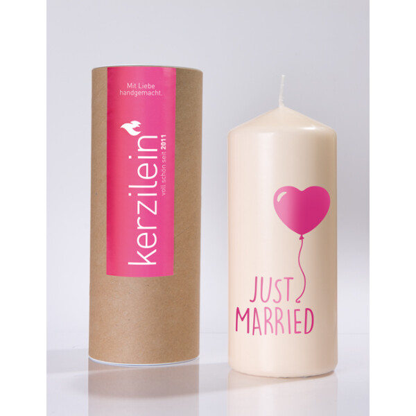 Mea Living Flamme, pink "JUST MARRIED MIT LUFTBALLON" Saisonschlussverkauf