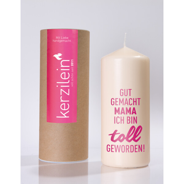 Mea Living Flamme, pink" GUT GEMACHT MAMA ICH BIN TOLL GEWORDEN" Valentinstagsangebot
