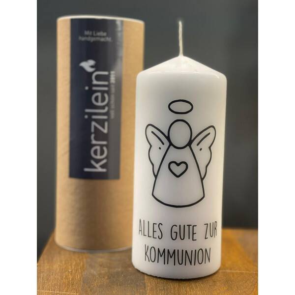 Mea Living Flamme,weiß/anthrazit "Alles Gute zur Kommunion" Heißer Verkauf