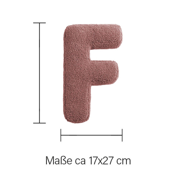 Mea Living Buchstabenkissen "F" rose Zeitlich begrenztes Angebot