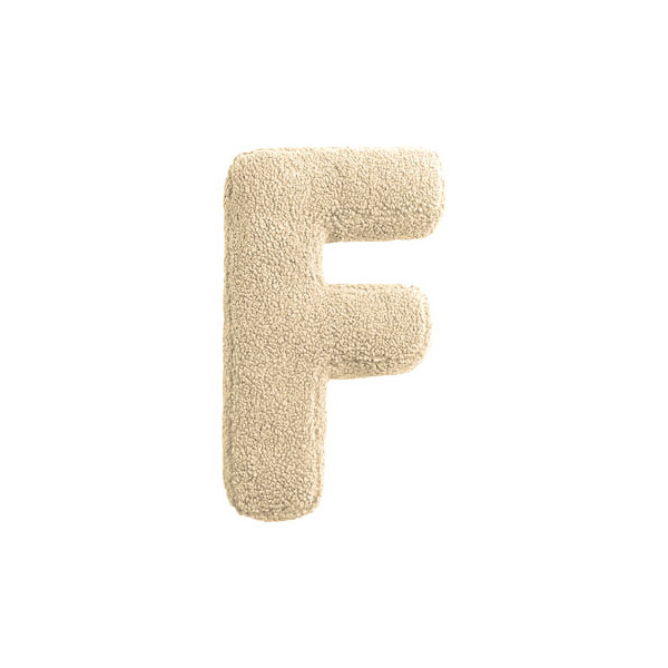 Mea Living Buchstabenkissen "F" wollweiss