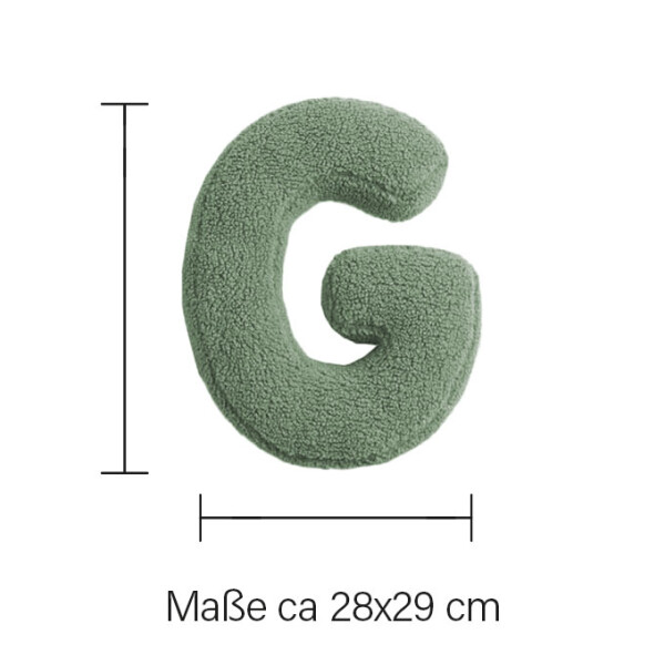 Mea Living Buchstabenkissen "G" grün Blitzangebot
