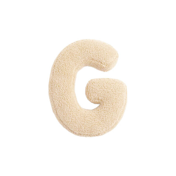 Mea Living Buchstabenkissen "G" wollweiss