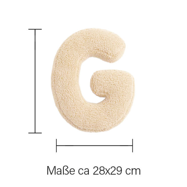 Mea Living Buchstabenkissen "G" wollweiss Neuheiten