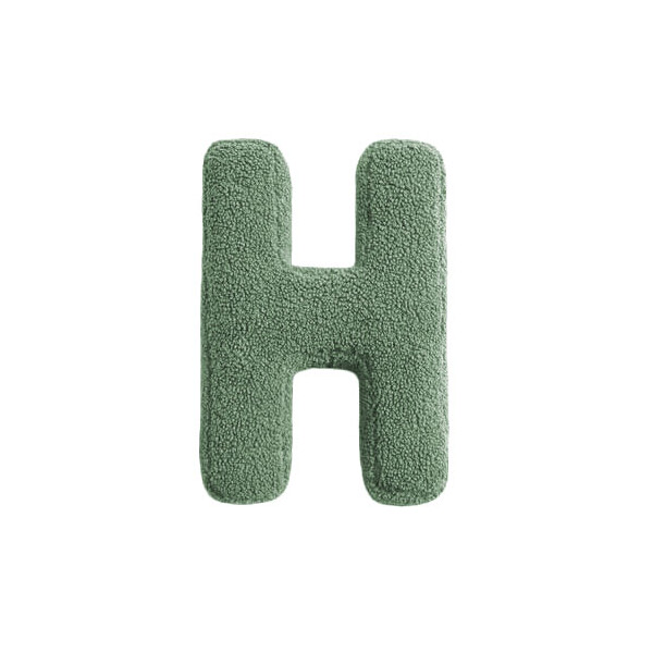 Mea Living Buchstabenkissen "H" grün