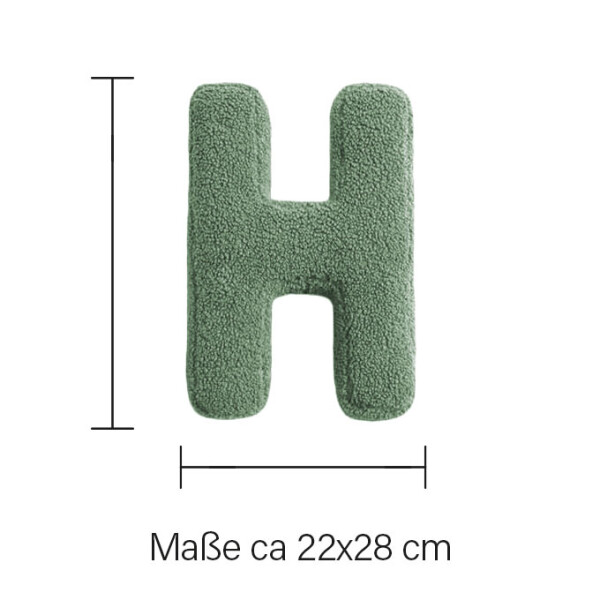 Mea Living Buchstabenkissen "H" grün Bestseller