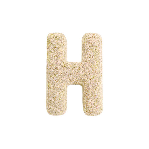 Mea Living Buchstabenkissen "H" wollweiss
