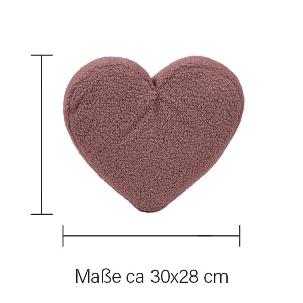 Mea Living Buchstabenkissen "Herz" rose Tägliche Deals