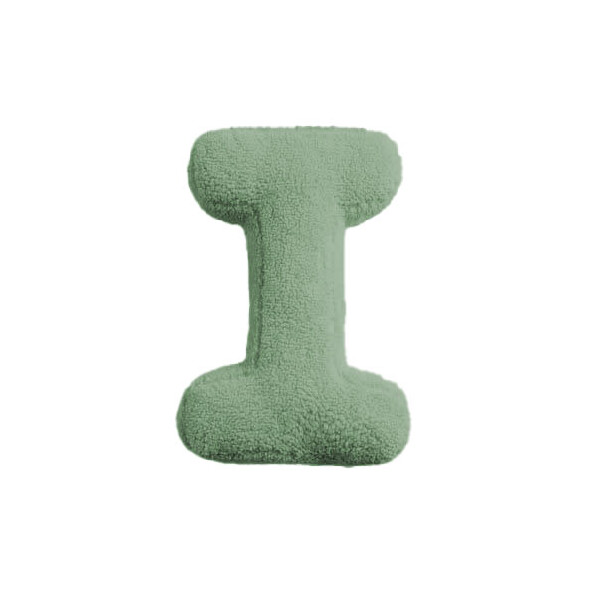 Mea Living Buchstabenkissen "I" grün