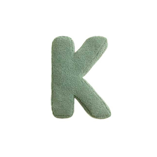 Mea Living Buchstabenkissen "K" grün