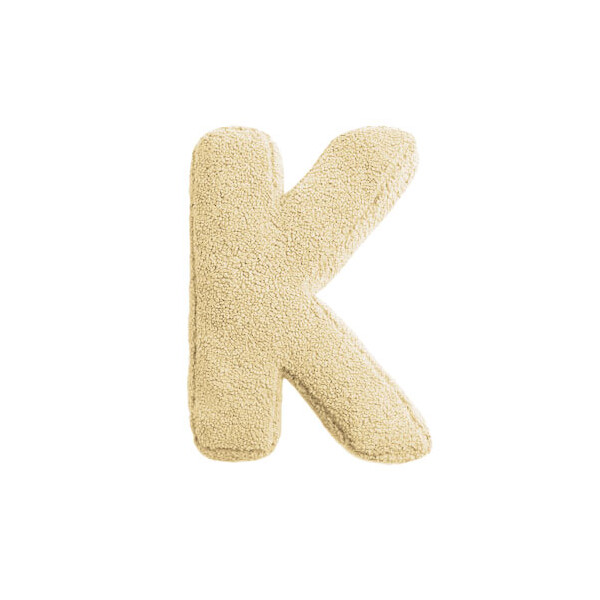 Mea Living Buchstabenkissen "K" wollweiss