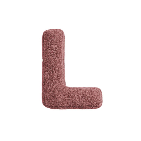 Mea Living Buchstabenkissen "L" rose