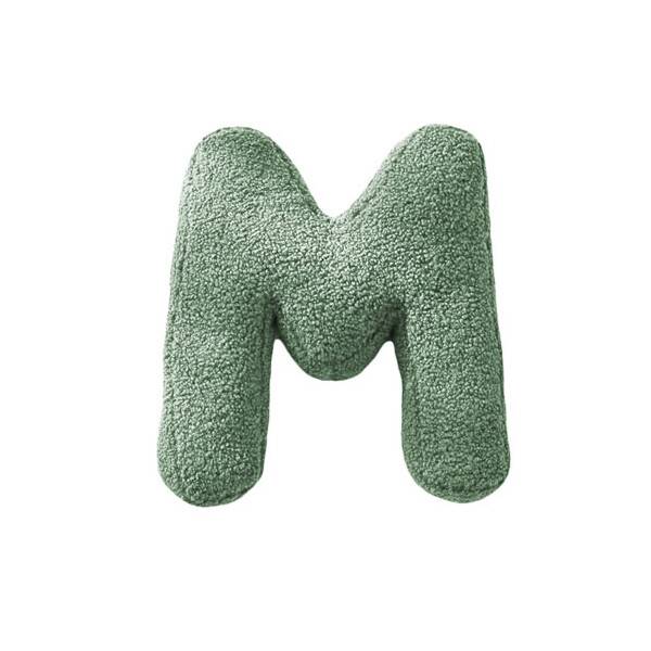 Mea Living Buchstabenkissen "M" grün