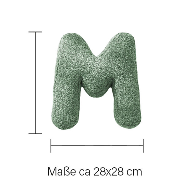 Mea Living Buchstabenkissen "M" grün Zeitbegrenzte Promotion