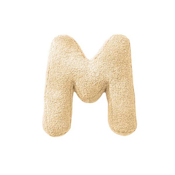 Mea Living Buchstabenkissen "M" wollweiss