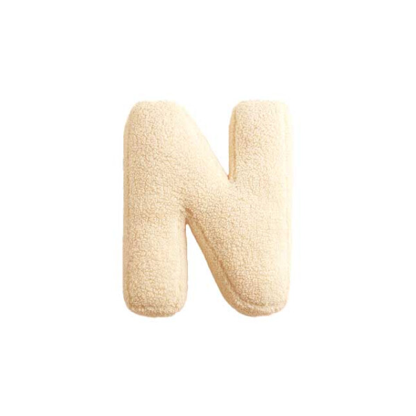 Mea Living Buchstabenkissen "N" wollweiss