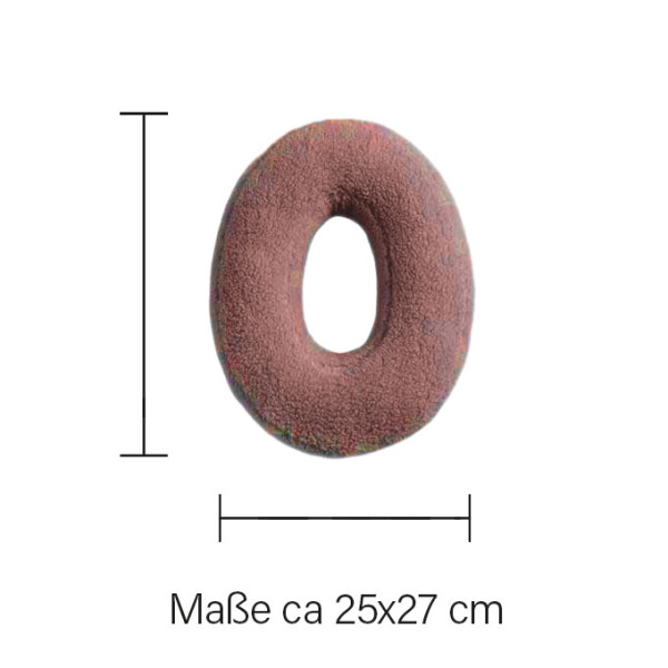 Mea Living Buchstabenkissen "O" rose Bis zu 55% Rabatt
