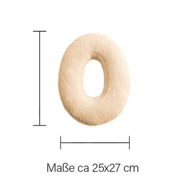 Mea Living Buchstabenkissen "O" wollweiss Discount Store für neue Produkte