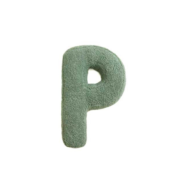 Mea Living Buchstabenkissen "P" grün Nur noch ein Tag übrig