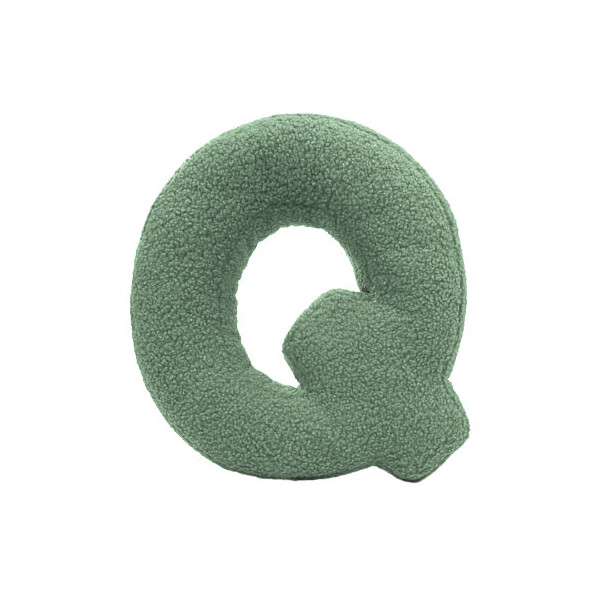 Mea Living Buchstabenkissen "Q" grün