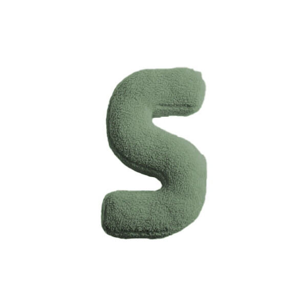 Mea Living Buchstabenkissen "S" grün