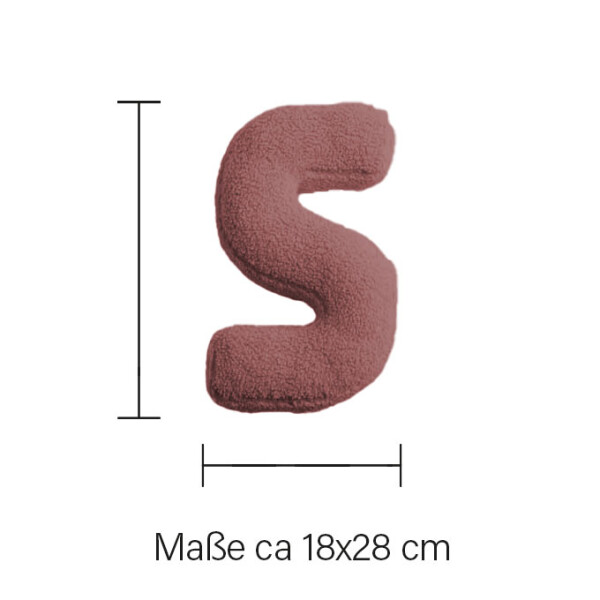 Mea Living Buchstabenkissen "S" rose Im Verkauf