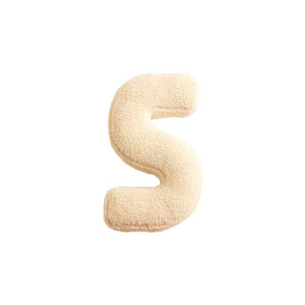Mea Living Buchstabenkissen "S" wollweiss