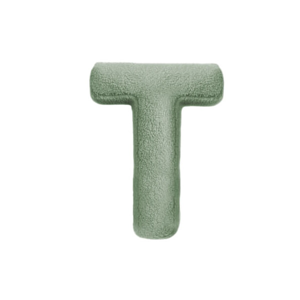 Mea Living Buchstabenkissen "T" grün