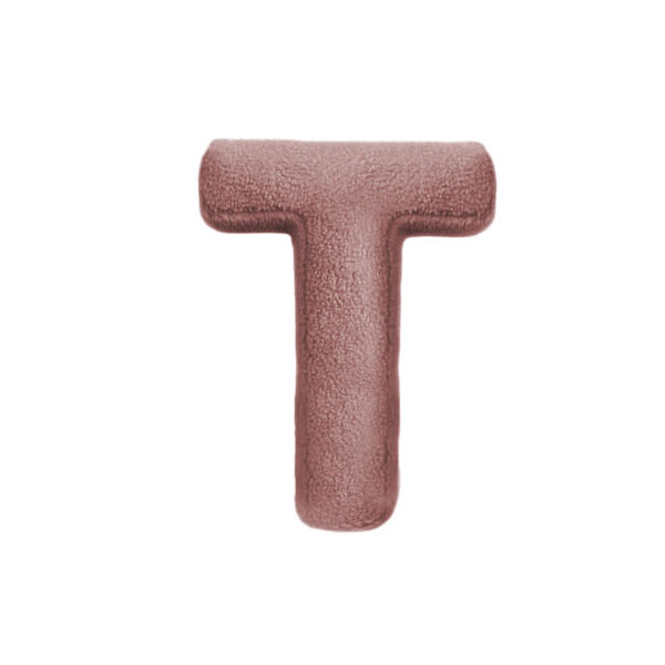 Mea Living Buchstabenkissen "T" rose